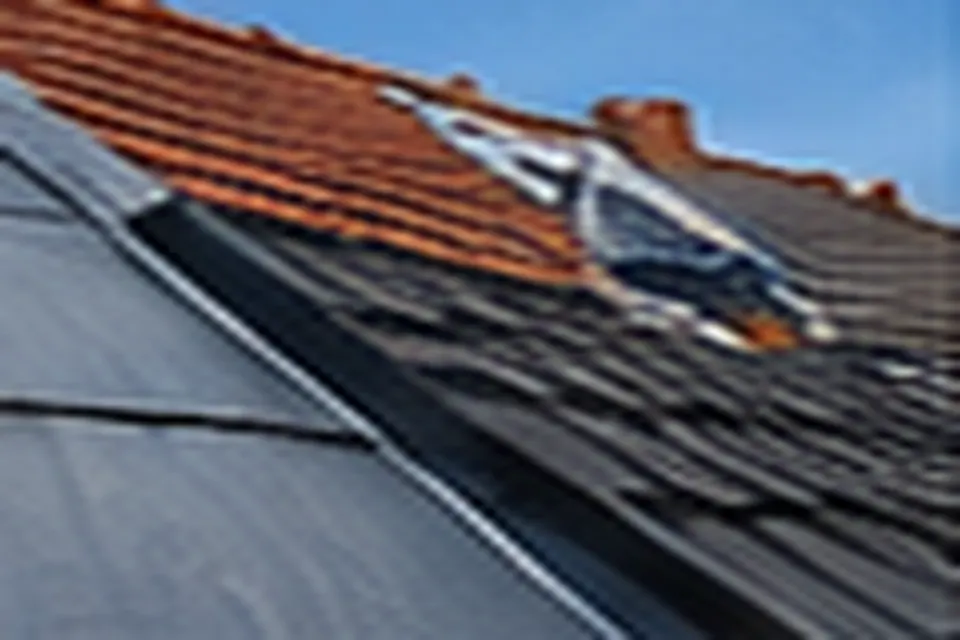 Maison avec toiture rénovée